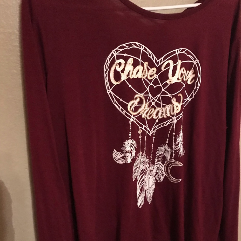 Long sleeve thin light weight shirt